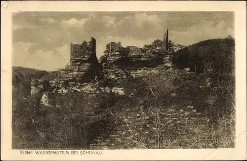 Ak Niedersteinbach Elsass Bas Rhin, Ruine Wasigenstein