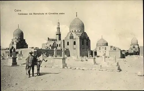 Ak Cairo Kairo Ägypten, Tombeaux des Mamelouks et Cimetiere arabe