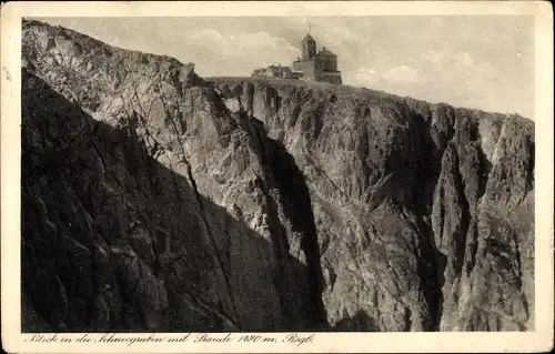 Ak Szklarska Poręba Schreiberhau Riesengebirge Schlesien, Schneegruben, Baude