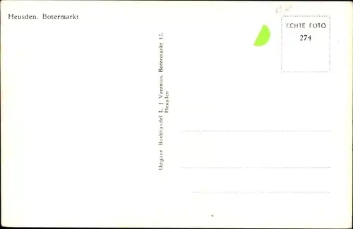 Ak Heusden Nordbrabant, Botermarkt
