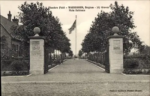 Ak Waregem Waereghem Wareghem Westflandern, Landers Field, Main Entrance