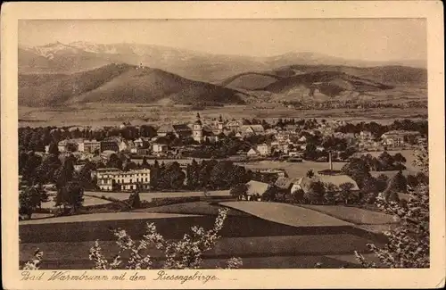 Ak Cieplice Śląskie Zdrój Bad Warmbrunn Riesengebirge Schlesien, Gesamtansicht