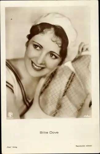 Ak Schauspielerin Billie Dove, Portrait