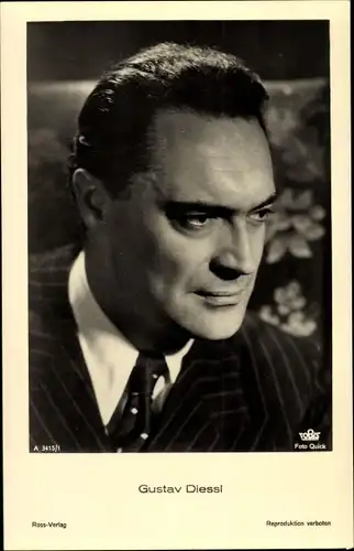 Ak Schauspieler Gustav Diessl, Portrait