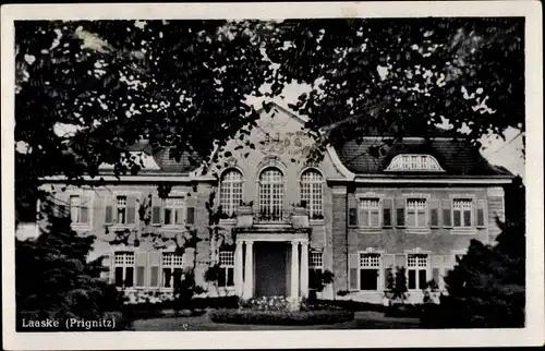 Ak Laaske Putlitz in der Prignitz, Blick auf das Herrenhaus