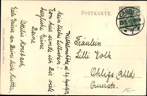 Ak Kassel in Hessen, Mathilde Zimmer Stiftung, Töchterheim Mathildenhaus