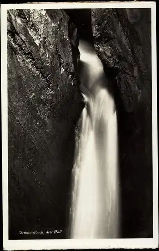 Ak Lauterbrunnen Kt Bern Schweiz, Trümmelbach, vierter Fall