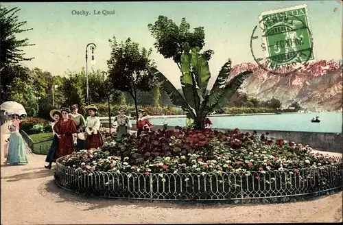 Ak Ouchy Lausanne Kanton Waadt, Le Quai