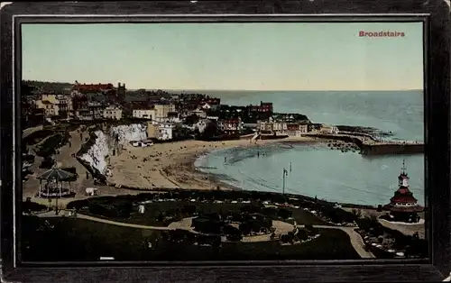 Ak Broadstairs Kent England, Teilansicht mit Strand