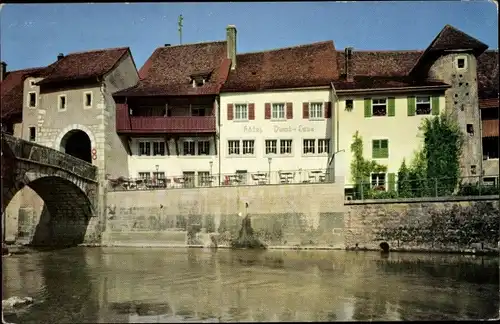 Ak Saint Ursanne Kanton Jura, Hotel-Restaurant de la Demi-Lune