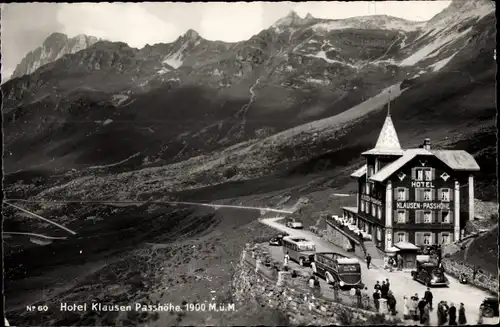 Ak Kanton Uri Schweiz, Hotel Klausen Passhöhe