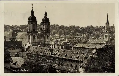 Ak Sankt Gallen Stadt Schweiz, Blick auf die Stadt