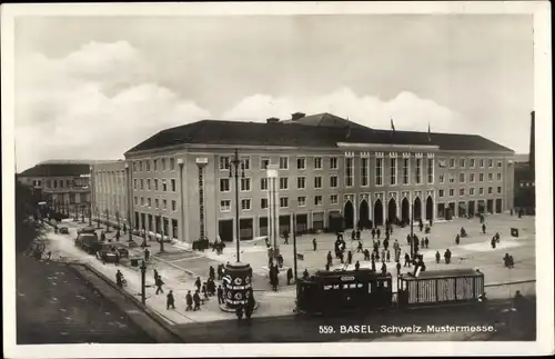 Ak Basel Bâle Stadt Schweiz, Mustermesse