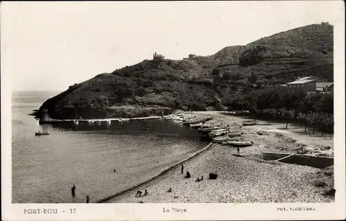 Ak Portbou Port Bou Katalonien, La Playa