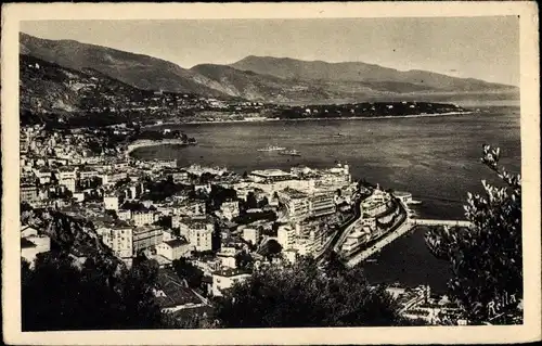 Ak Monte Carlo Monaco, Vue Ensemble et le Cap Martin