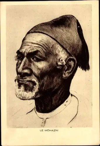Künstler Ak Le Mohazni, Maghreb, Portrait
