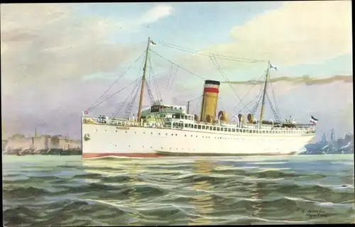 Litho Hapag Dampfer Kaiser, Turbinenschnelldampfer