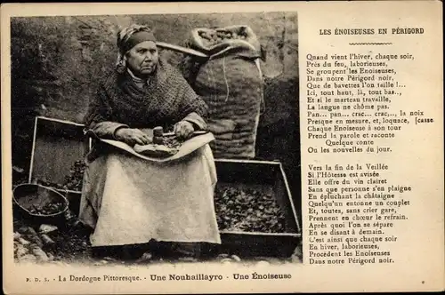 Ak La Dordogne Pittoresque, Une Nouhaillayro, Une Enoiseuse
