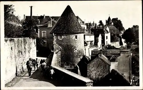 Ak Avallon Yonne, Les remparts et tour de l'Escharguet