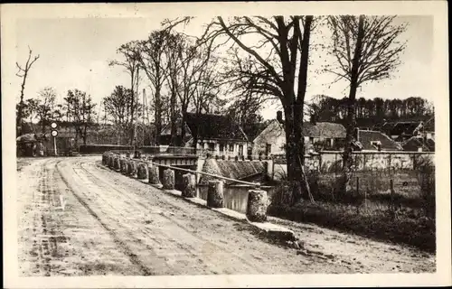 Ak Champignelles Yonne, Rue du Pont de fer