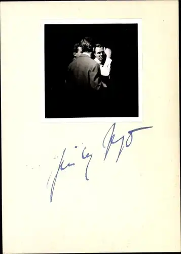 Foto Regisseur und Schauspieler Dietrich Haugk, Portrait, Autogramm