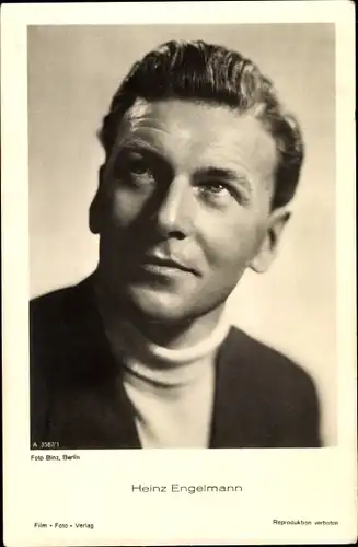 Ak Schauspieler Heinz Engelmann, Portrait