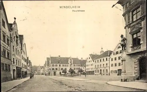 Ak Mindelheim im Unterallgäu, Hauptstraße