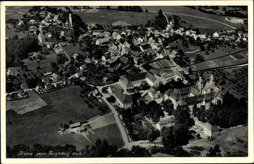 Ak Irsee im Ostallgäu, Luftbild