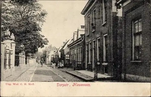 Ak Nieuwveen Nieuwkoop Südholland Niederlande, Dorpstraat