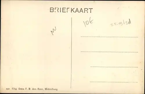 Ak Meliskerke Zeeland Niederlande, Straßenpartie, Wohnhäuser