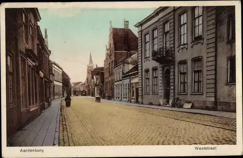 Ak Aardenburg Sluis Zeeland Niederlande, Weststraat