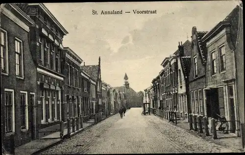 Ak Sint Annaland Zeeland Niederlande, Voorstraat
