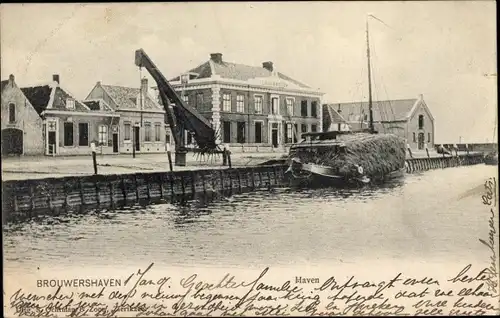 Ak Brouwershaven Zeeland, Haven