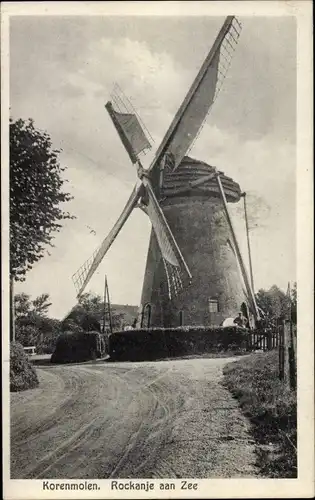 Ak Rockanje aan Zee Südholland Niederlande, Korenmolen