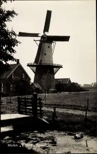 Ak Roon Rhoon Südholland, Molen 't Hert