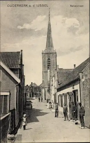 Ak Ouderkerk aan den IJssel Südholland, Kalverstraat