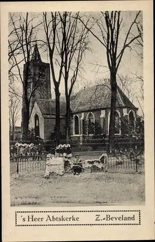 Ak 's Heer Abtskerke Zeeland, Kerk