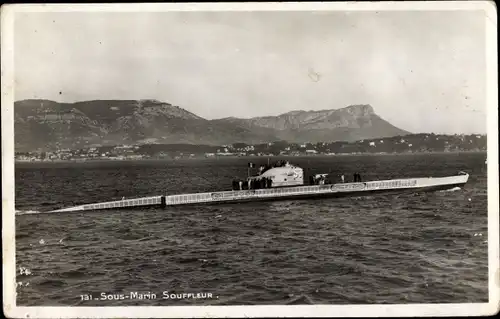 Ak Sous Marin Souffleur, Französisches Ü-Boot