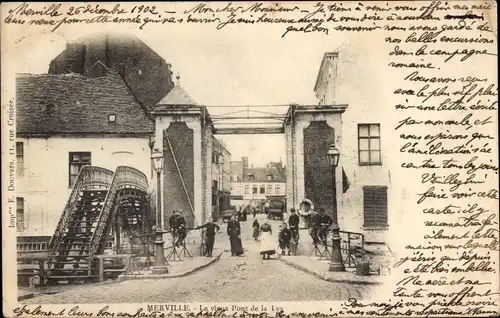 Ak Merville Nord, Le vieux Pont de la Lys