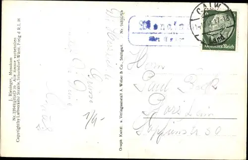 Ak Monakam Bad Liebenzell im Schwarzwald, Totalansicht