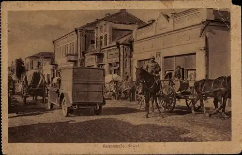 Ak Kowel Ukraine, Kaiserstraße