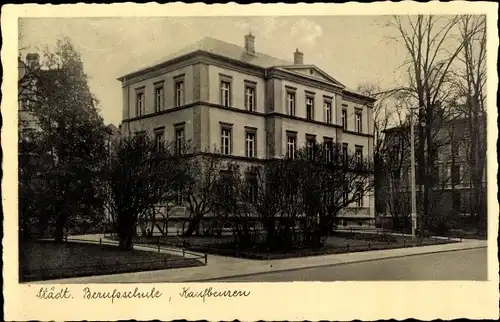 Ak Kaufbeuren an der Wertach in Schwaben, Städtische Berufsschule