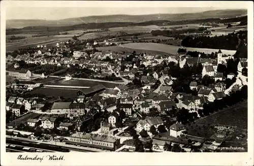 Ak Aulendorf in Württemberg, Luftaufnahme