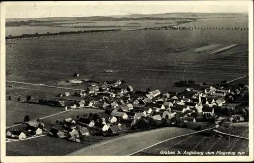 Ak Graben Schwaben, Fliegeraufnhame