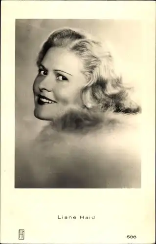 Ak Schauspielerin Liane Haid, Portrait