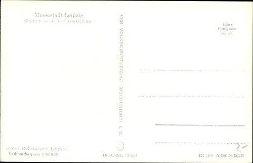 Ak Leipzig in Sachsen, Stadion der 100.000, Osttribüne