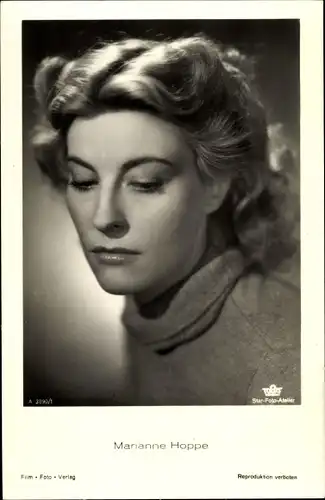 Ak Schauspielerin Marianne Hoppe, Portrait, Tobis Film A 3890/1