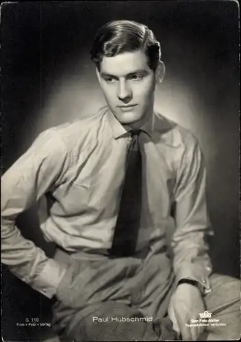 Ak Schauspieler Paul Hubschmid, Portrait, Krawatte