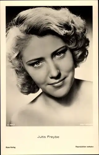 Ak Schauspielerin Jutta Freybe, Portrait, Ross Verlag A 2681 1