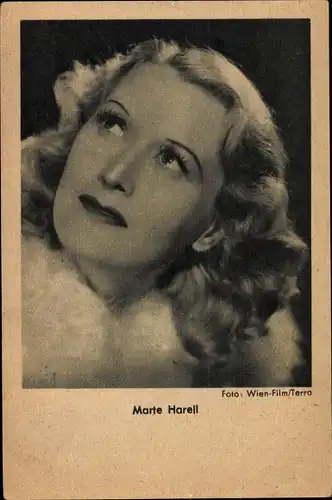 Ak Schauspielerin Marte Harell, Portrait